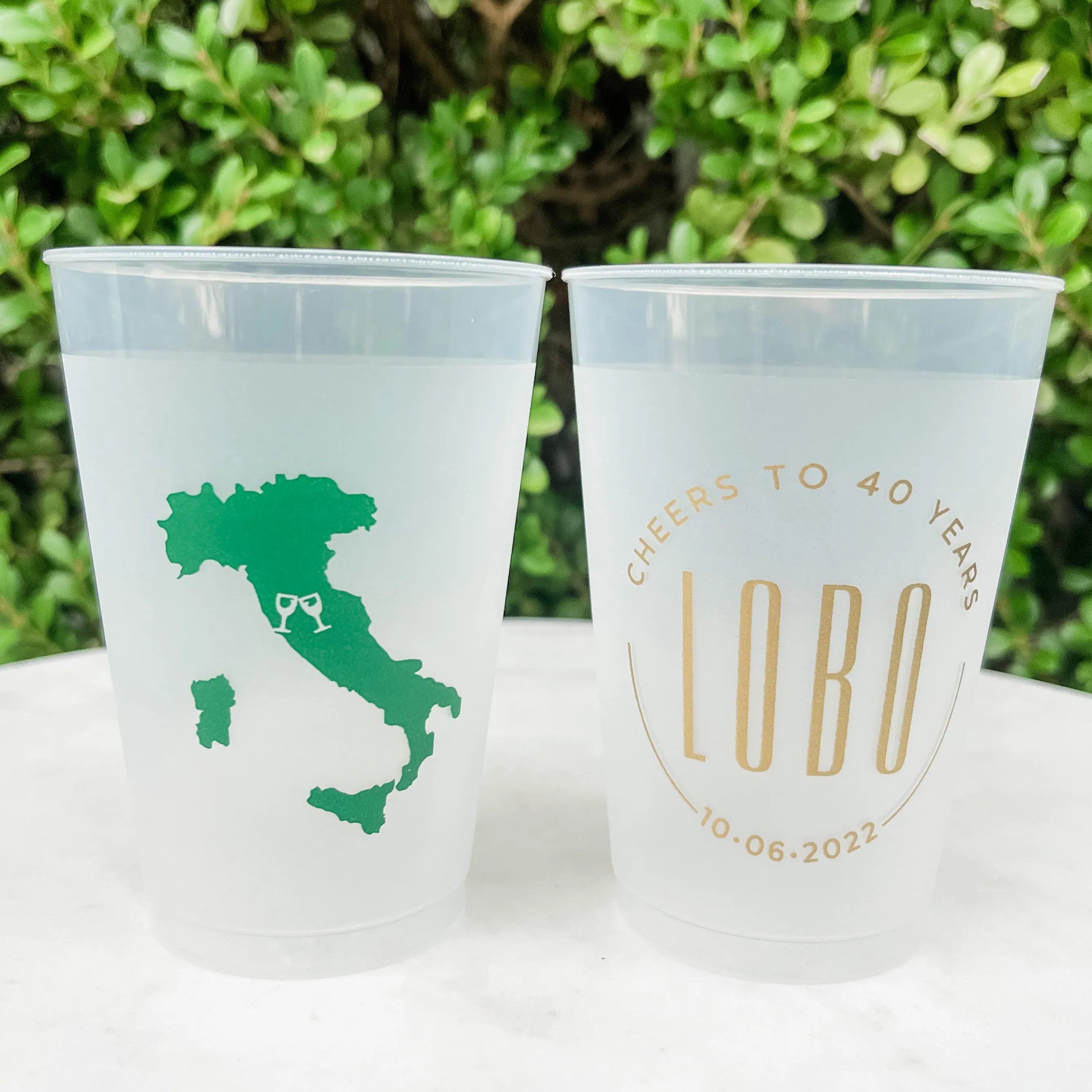 Wedding Anniversary Shatterproof Party Cups