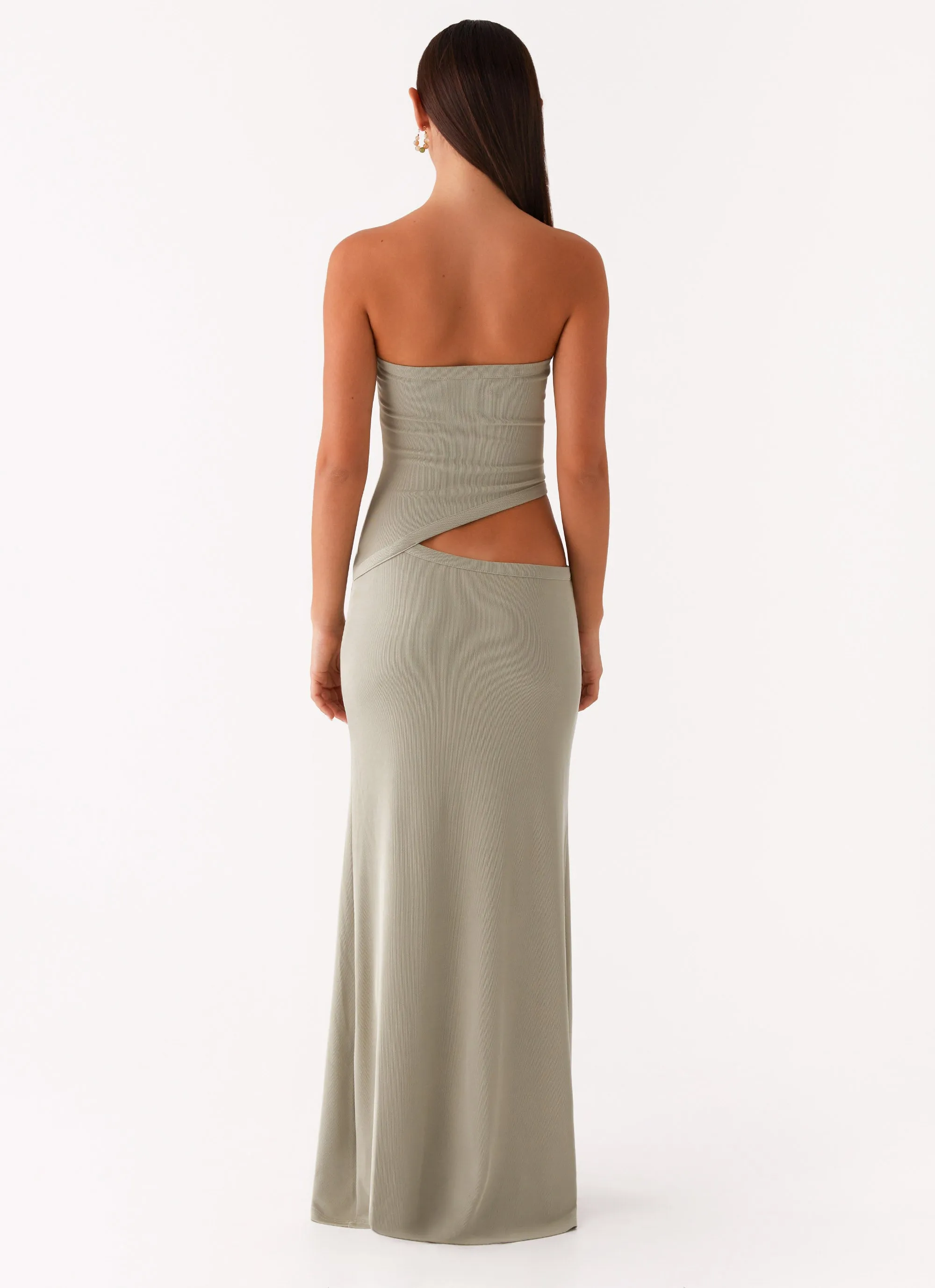 Wild Roses Maxi Dress - Sage