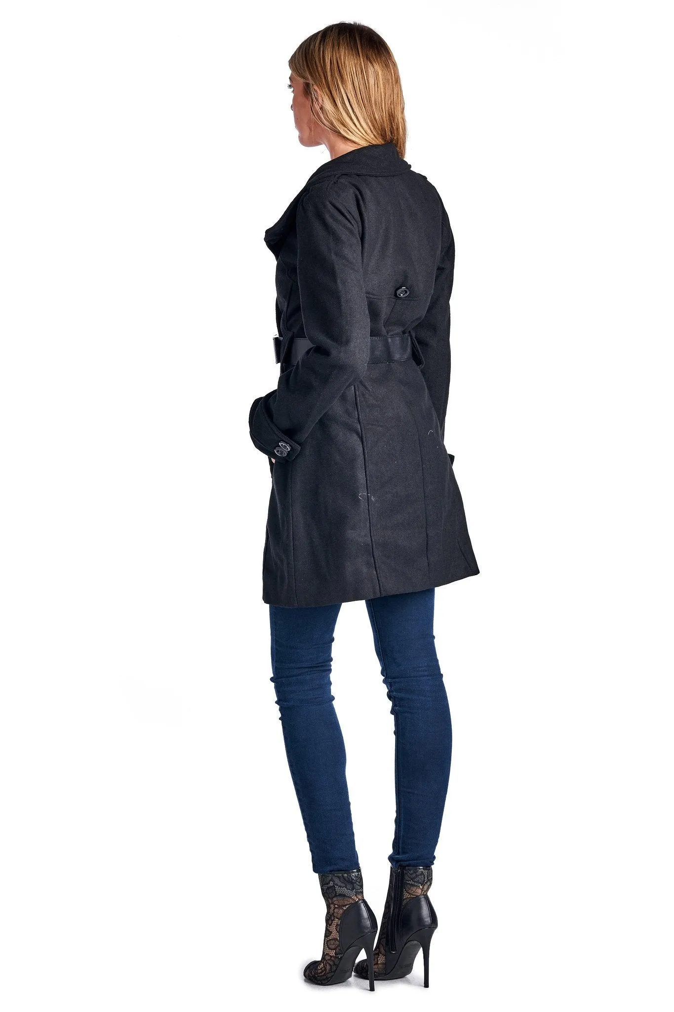 Women's Belted Wool Coat