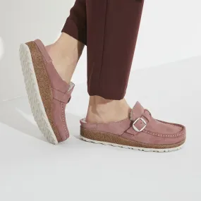 Women's Birkenstock | Buckley Shearling Moccasin Clog | Pink Clay