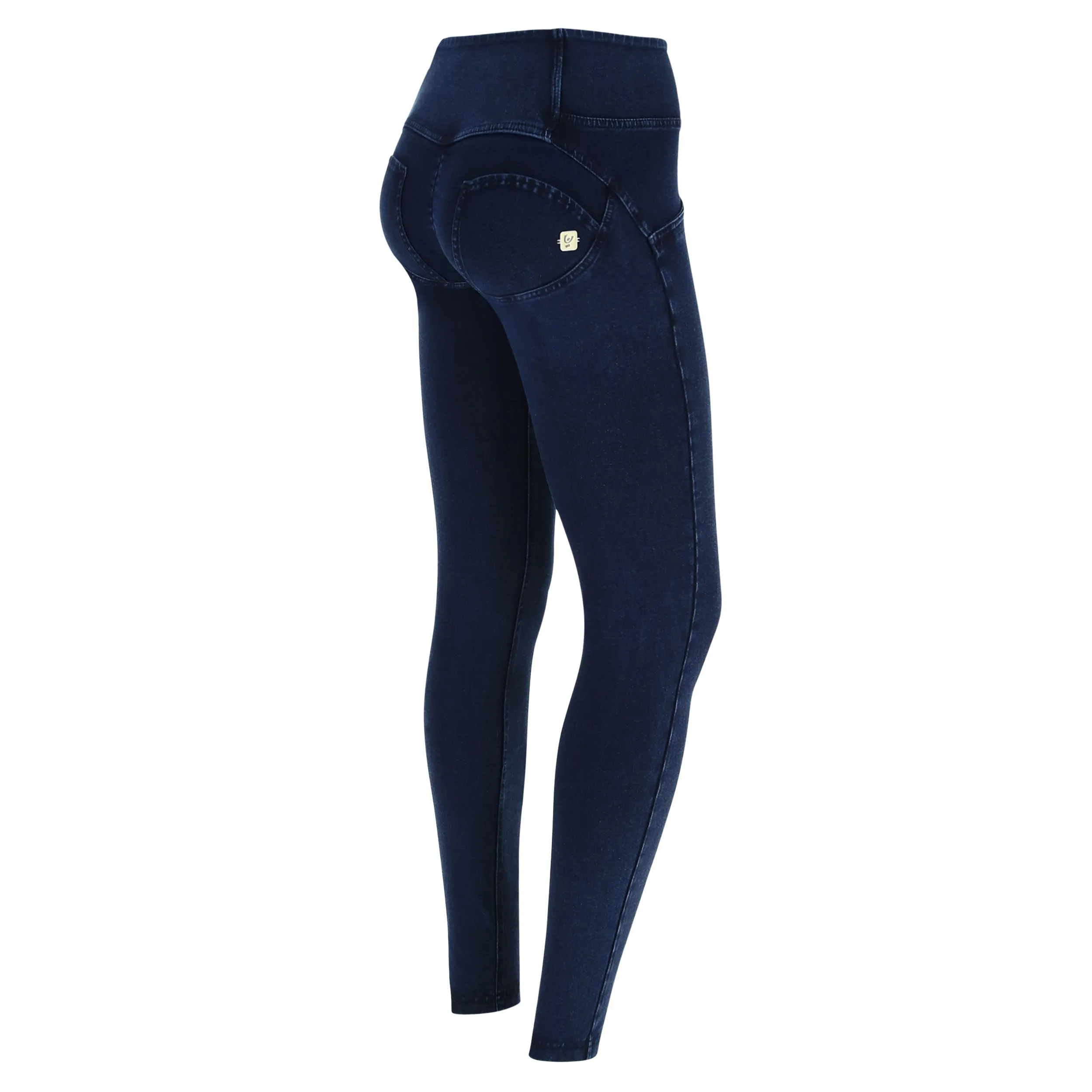 (WRUP1MC002-J0B) WR.UP® MID-WAIST SKINNY-FIT BLUE PANTS IN STRETCH DENIM