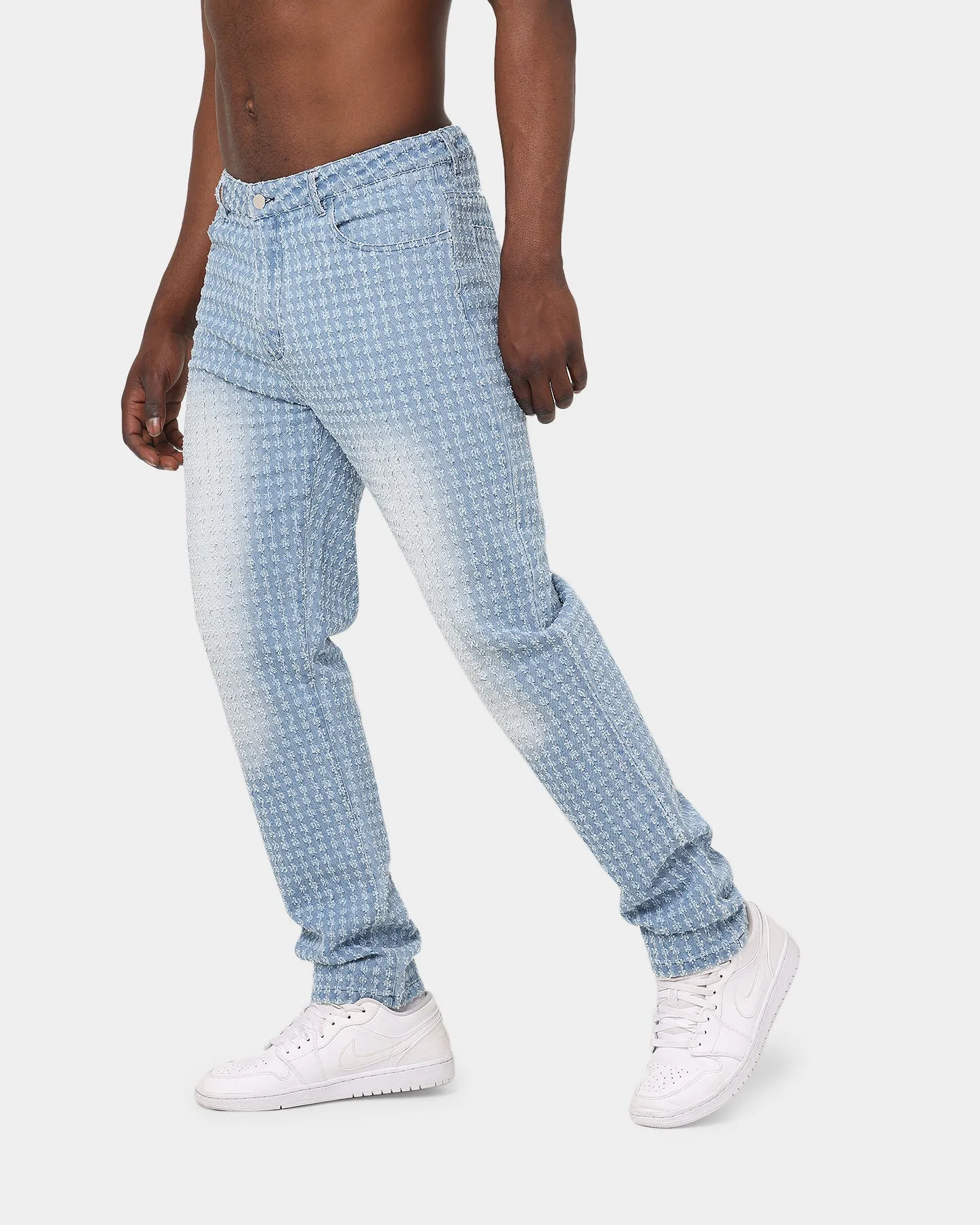 XXIII Callen Jacquard Baggy Jeans Blue