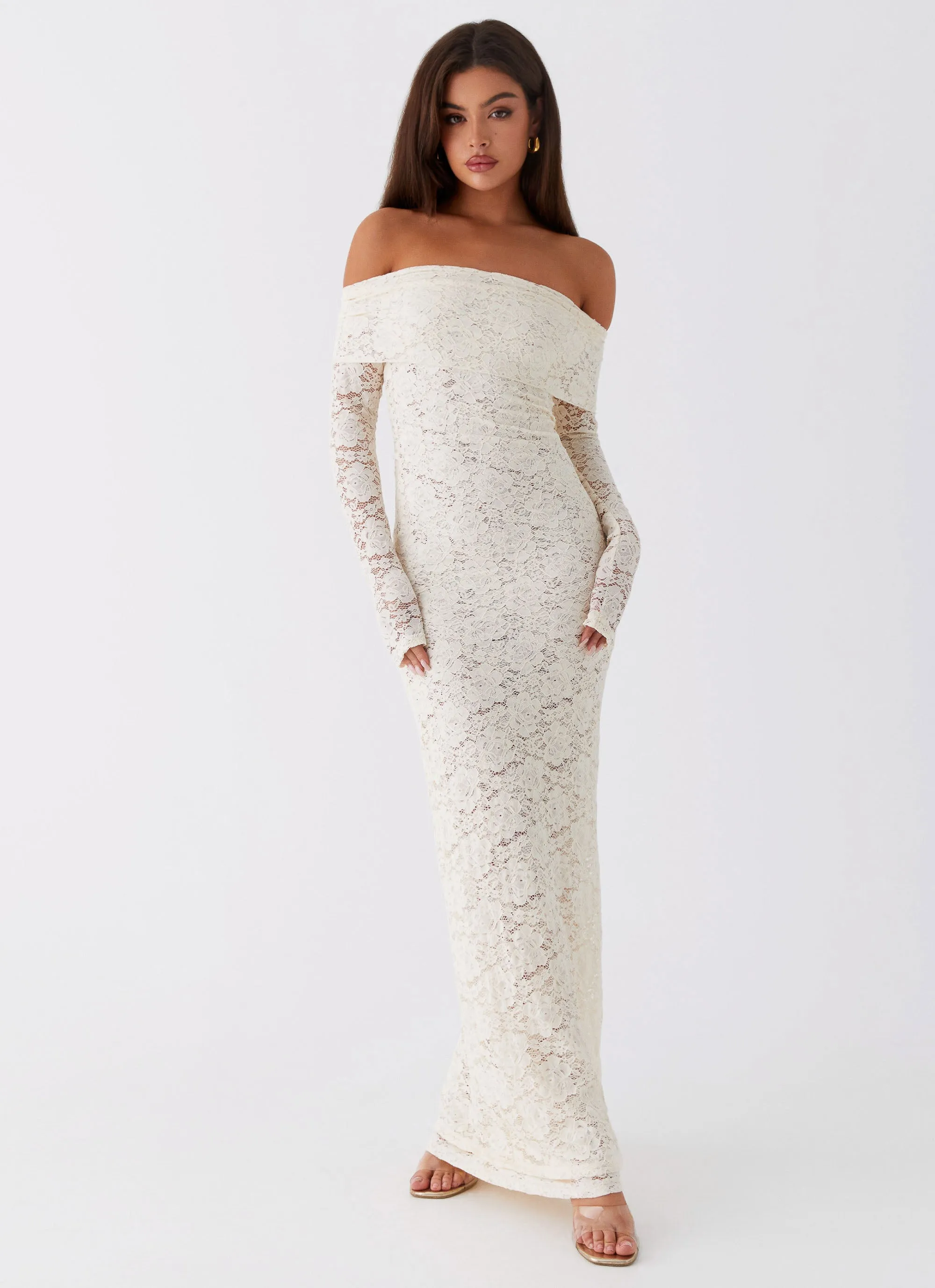 Yours Always Lace Maxi Dress - Ivory